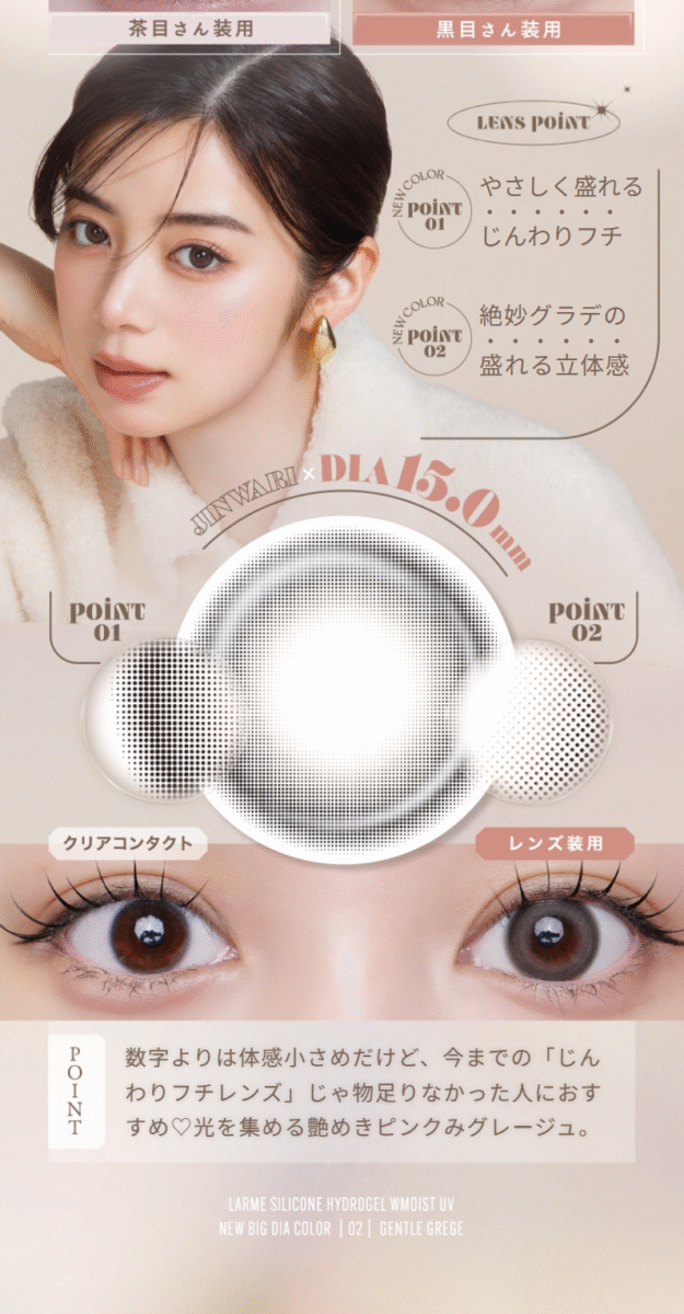 LARME Silicone Hydrogel W Moist UV 1Day LARME