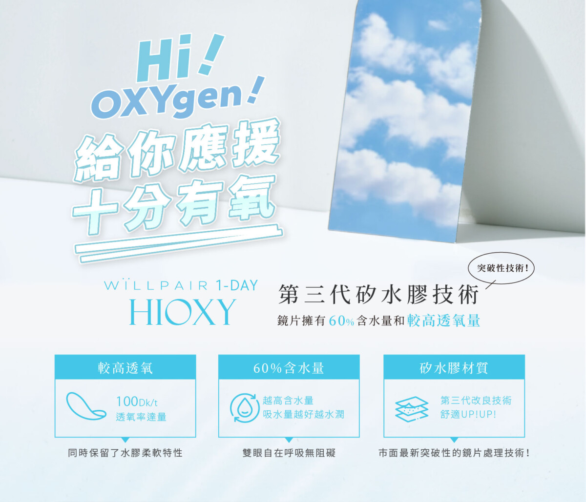 WiLLPAIR Silicone Hydrogel HiOXY 1 Day