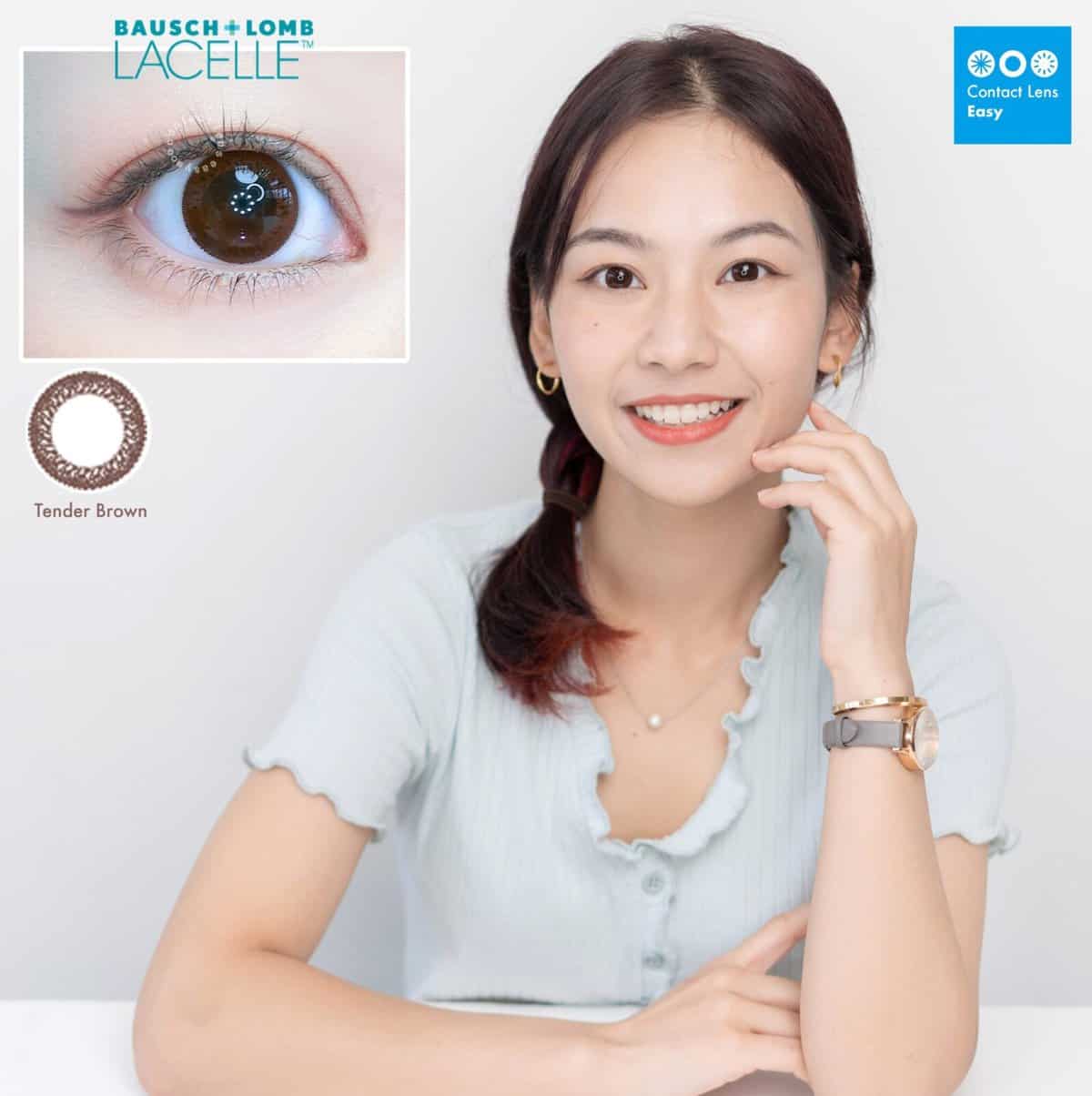 博士倫 Lacelle 1 Day Color (大眼/特大眼系列)_tender brown