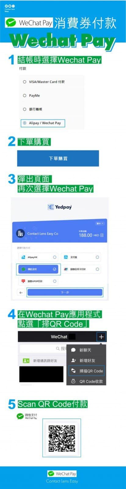 wechat pay 微信支付-電子消費券教學