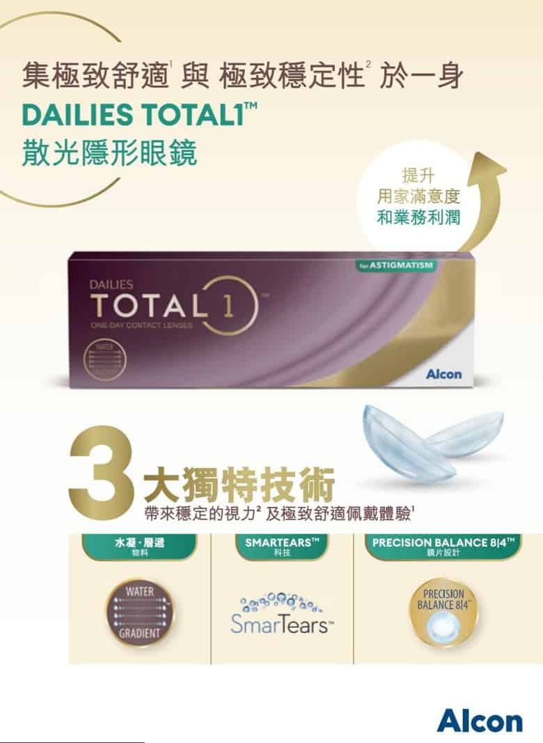 Dailies Total 1 for Astigmatism (散光)_info1