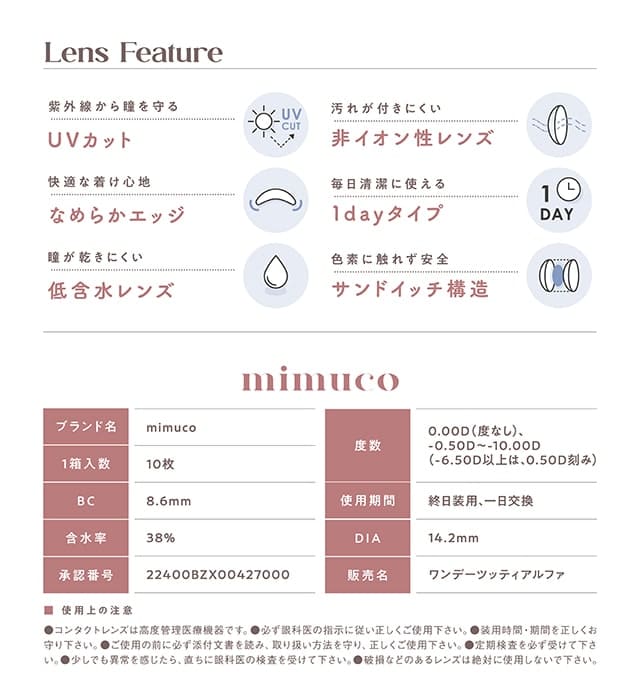Mimuco 1 Day Color_info