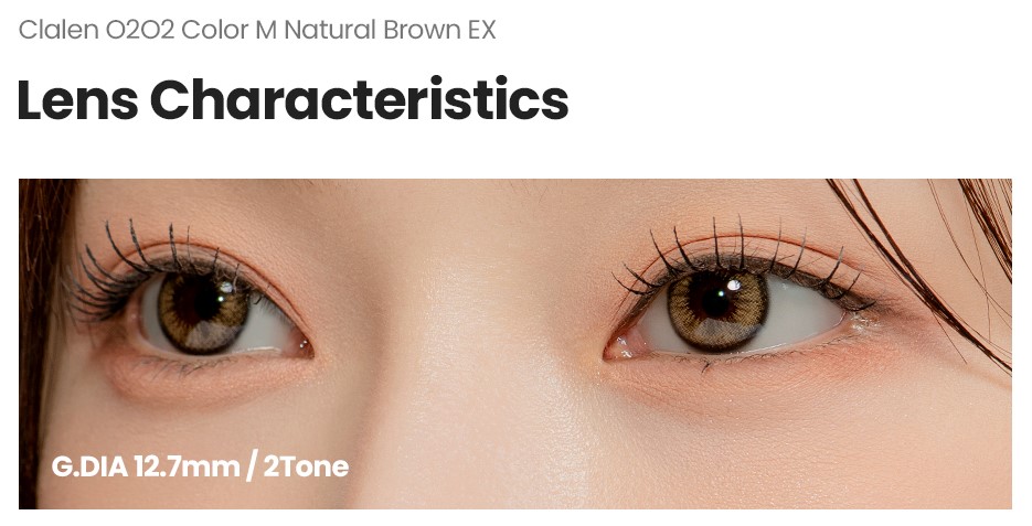 Clalen 1 month iris M Natural Brown EX_info