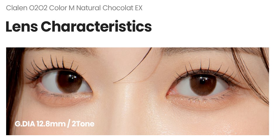 Clalen 1 month iris M Natural Chocolat EX_info