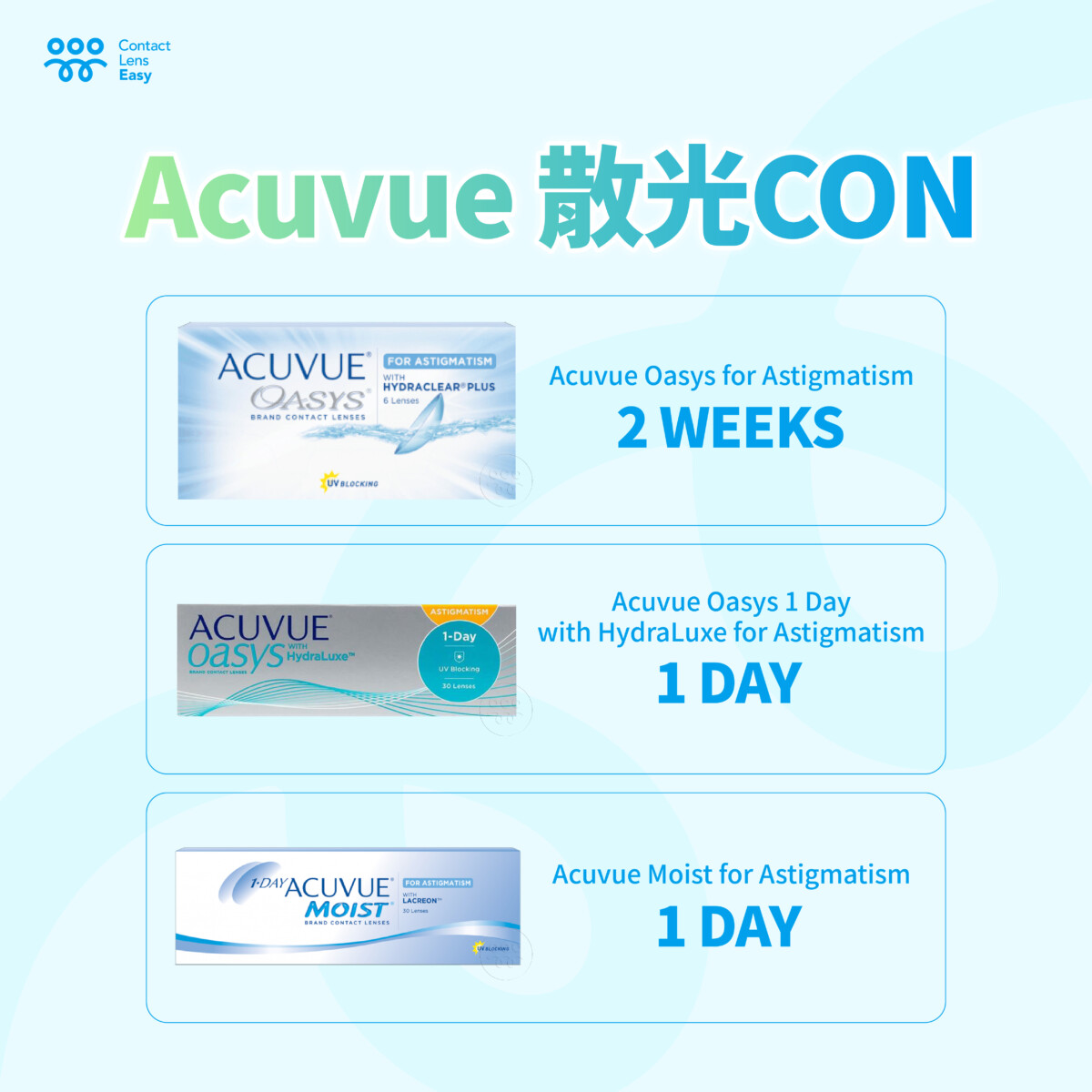 acuvue散光隱形眼鏡