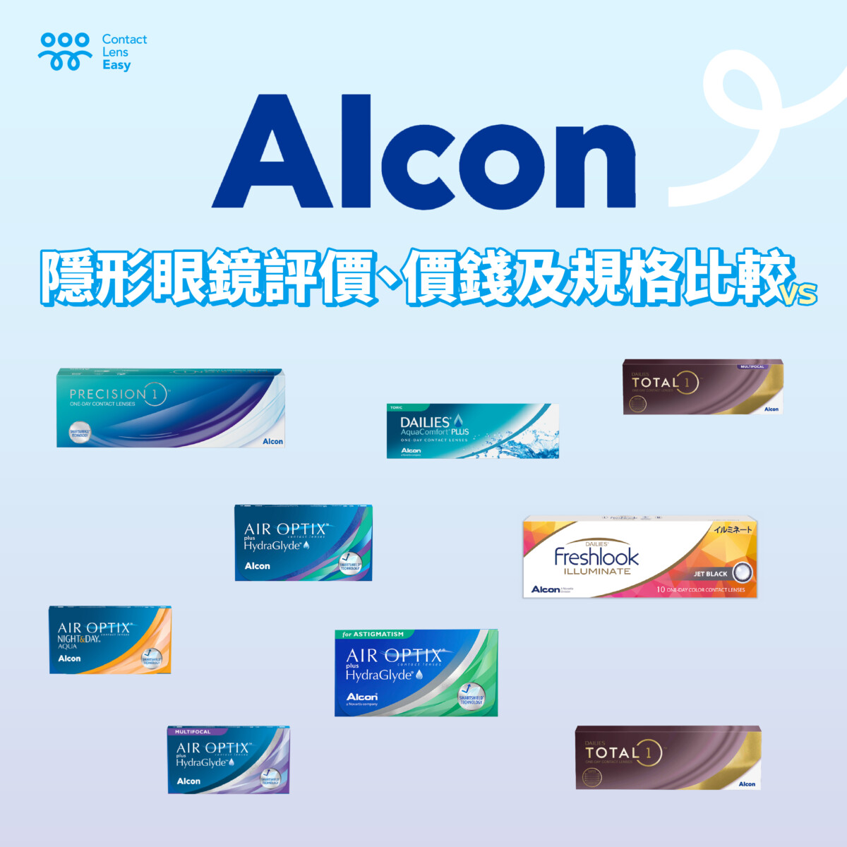 Alcon隱形眼鏡評價,價錢及規格比較(2024年更新) (2025) | Contact Lens Easy