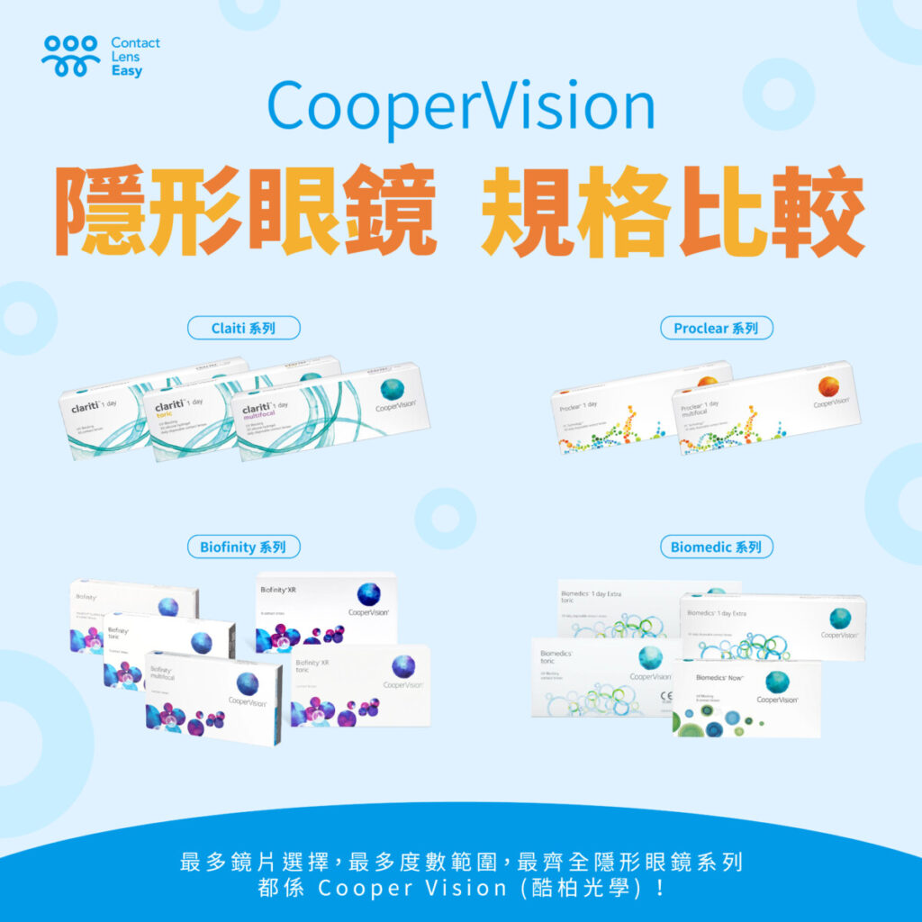 Cooper Vision隱形眼鏡評價,價錢及規格比較 (2023年更新)