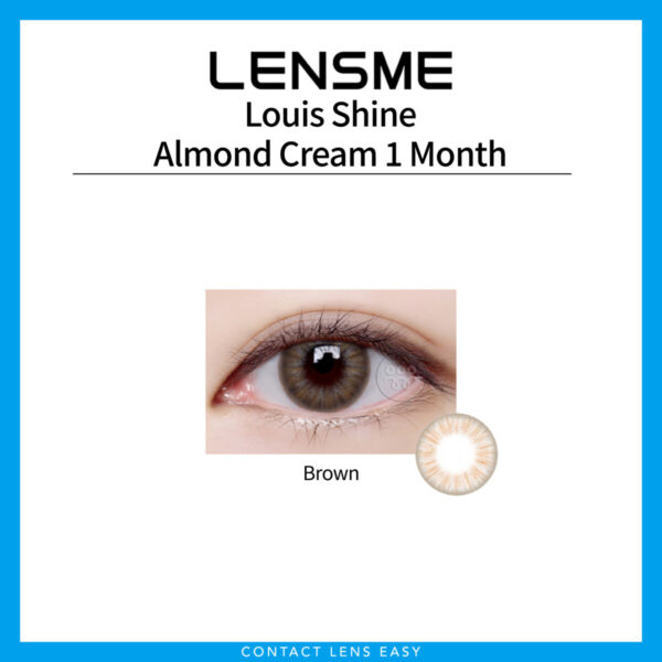 Lensme Louis Shine Almond Cream 1 Month-Cover