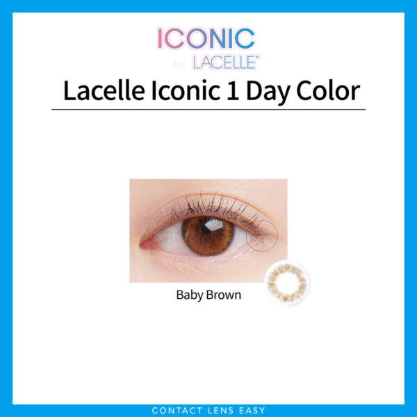 博士倫| LACELLE ICONIC 1 DAY Color (Baby Brown)