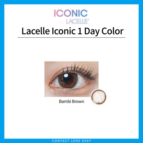 博士倫| LACELLE ICONIC 1 DAY Color (Bambi Brown)