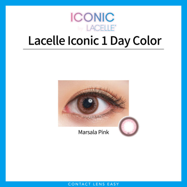 博士倫| LACELLE ICONIC 1 DAY Color (Marsala Pink)