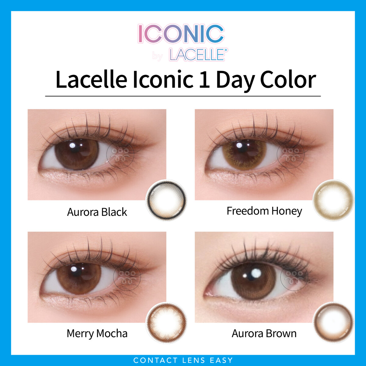 【Nancy Kwai’s Pick】博士倫 LACELLE ICONIC 隱形眼鏡1 DAY Color 【Nancy Kwai’s Pick】博士倫 LACELLE ICONIC 隱形眼鏡1 DAY Color - Image 3