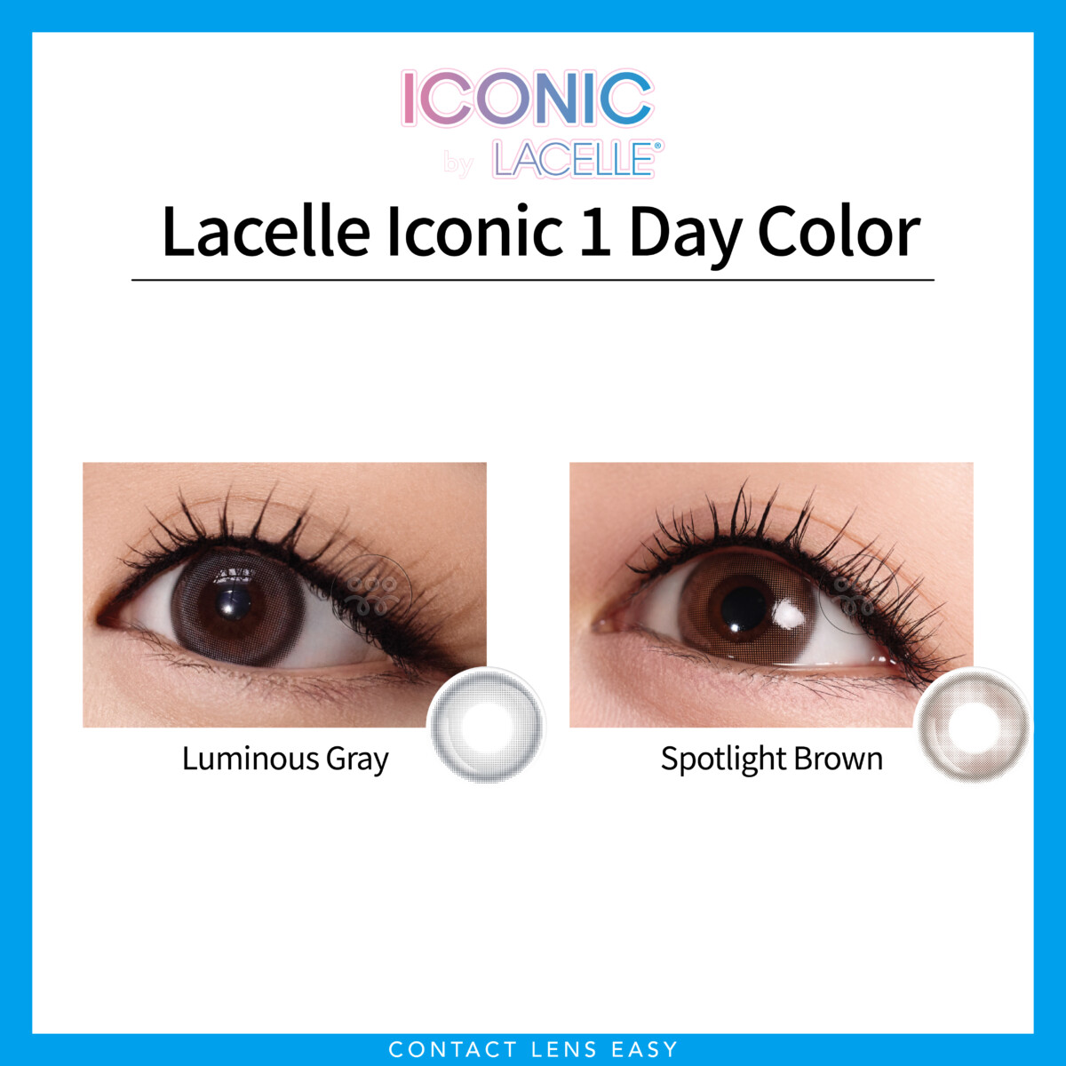 【Nancy Kwai’s Pick】博士倫 LACELLE ICONIC 隱形眼鏡1 DAY Color 【Nancy Kwai’s Pick】博士倫 LACELLE ICONIC 隱形眼鏡1 DAY Color - Image 2